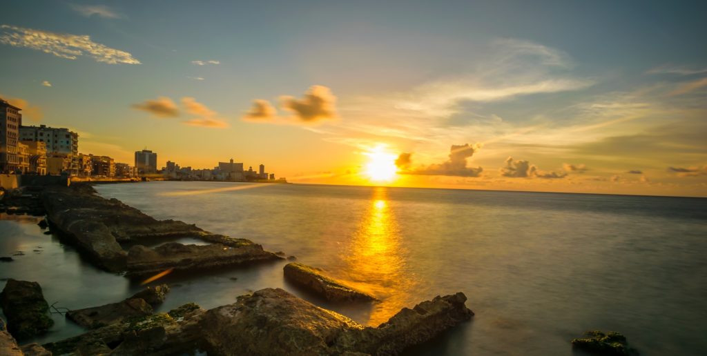 Coucher de soleil sur La Havane
